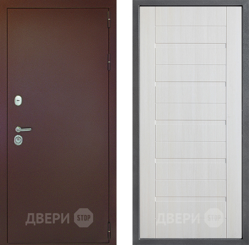 Дверь Дверной континент Рубикон Медь Дизайн ФЛ-70 Лиственница белая в Электрогорске