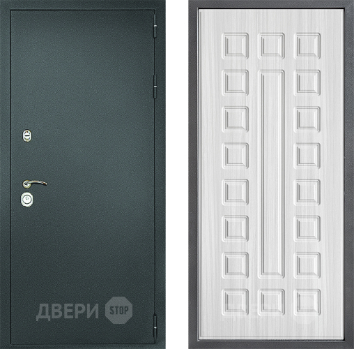 Дверь Дверной континент Рубикон Серебро Дизайн ФЛ-183 Сандал белый в Электрогорске