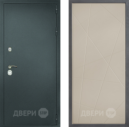 Входная металлическая Дверь Дверной континент Рубикон Серебро Дизайн ФЛ-655 Капучино в Электрогорске