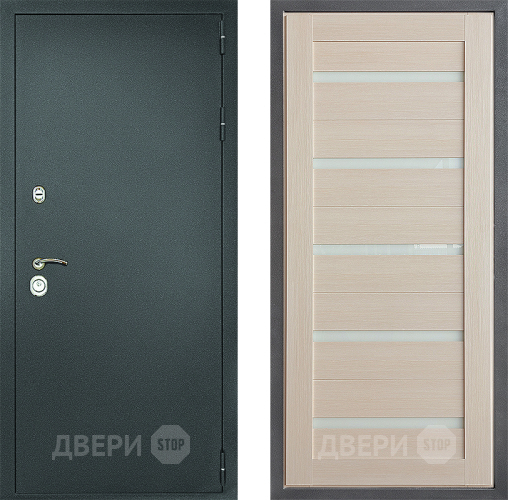 Входная металлическая Дверь Дверной континент Рубикон Серебро Дизайн ФЛ-47 Капучино в Электрогорске