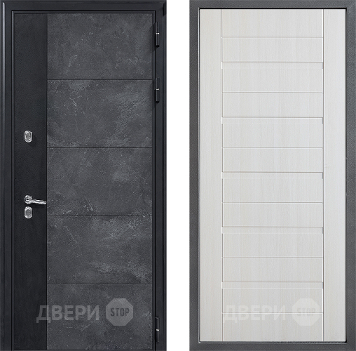 Входная металлическая Дверь Дверной континент ДК-15 Бетон ТЕРМО ФЛ-70 Лиственница белая в Электрогорске
