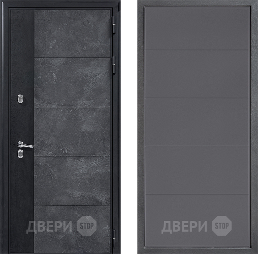 Входная металлическая Дверь Дверной континент ДК-15 Бетон ТЕРМО ФЛ-649 Графит софт в Электрогорске
