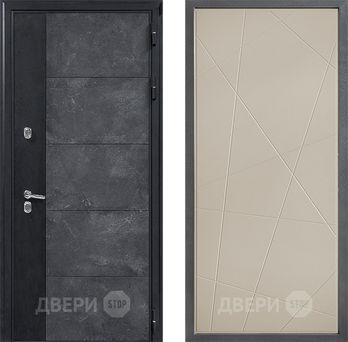 Входная металлическая Дверь Дверной континент ДК-15 Бетон ТЕРМО ФЛ-655 Капучино в Электрогорске