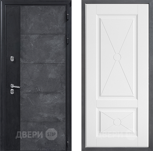 Входная металлическая Дверь Дверной континент ДК-15 Бетон ТЕРМО ФЛ-617 Софт милк в Электрогорске