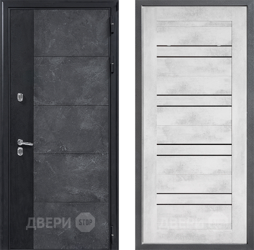 Входная металлическая Дверь Дверной континент ДК-15 Бетон ТЕРМО ФЛ-49 Бетон снежный в Электрогорске