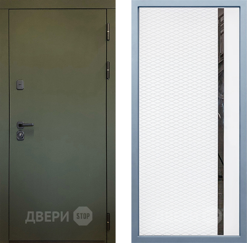 Входная металлическая Дверь Дива МД-61 МХ-47 Белый матовый в Электрогорске