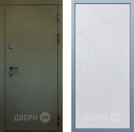 Входная металлическая Дверь Дива МД-61 Д-11 Белый в Электрогорске