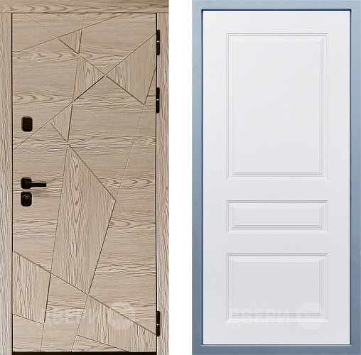 Входная металлическая Дверь Дива МД-97/1 Д-13 Белый в Электрогорске