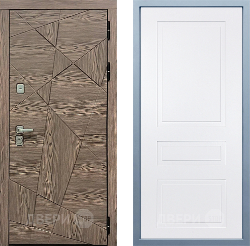 Входная металлическая Дверь Дива МД-97/2 Н-13 Белый в Электрогорске