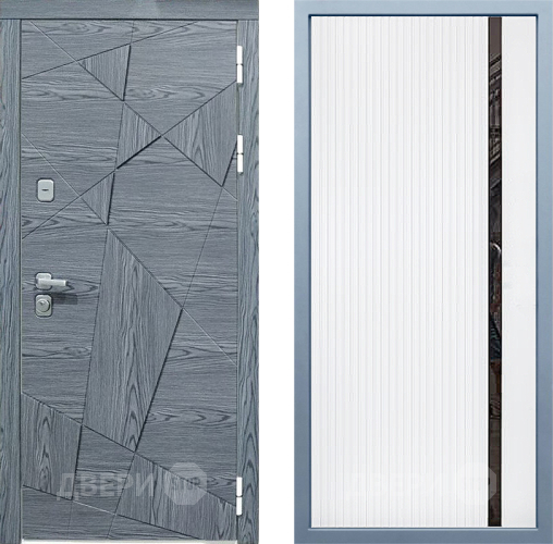 Входная металлическая Дверь Дива МД-97/3 МХ-46 Белый матовый в Электрогорске