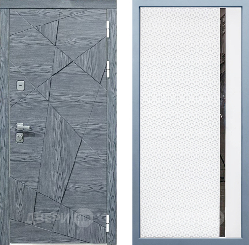 Входная металлическая Дверь Дива МД-97/3 МХ-47 Белый матовый в Электрогорске