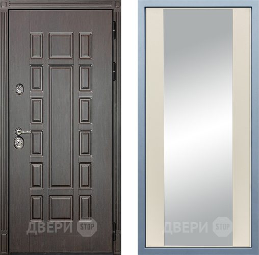 Входная металлическая Дверь Дива МД-38 Д-15 Зеркало Шампань в Электрогорске