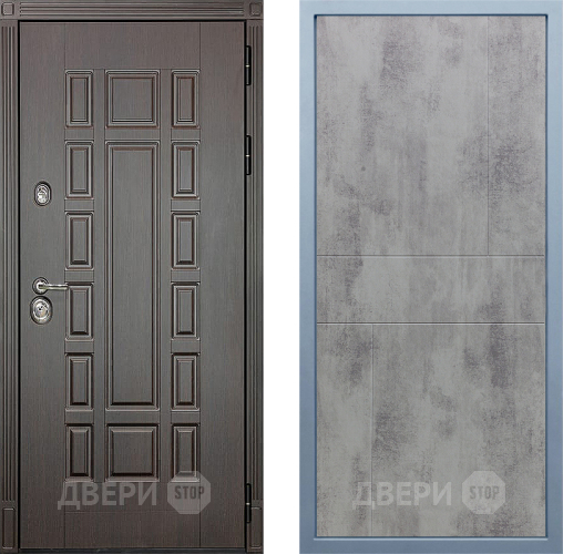 Входная металлическая Дверь Дива МД-38 М-1 Бетон темный в Электрогорске