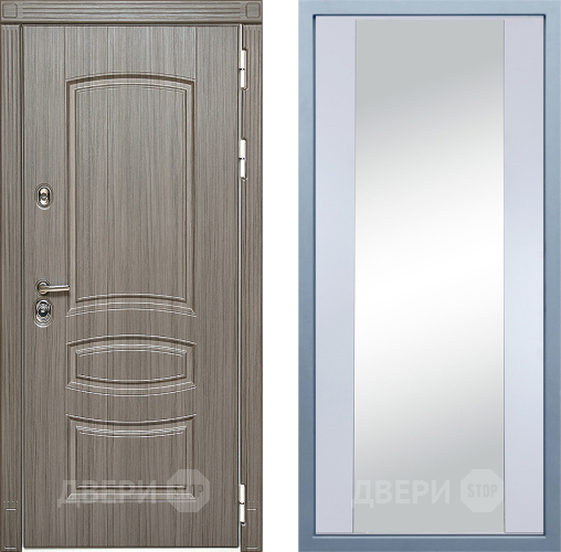 Входная металлическая Дверь Дива МД-42 Д-15 Зеркало Белый в Электрогорске