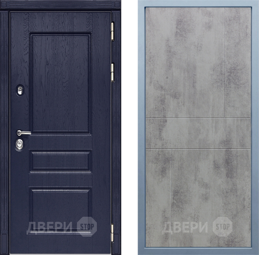 Входная металлическая Дверь Дива МД-45 М-1 Бетон темный в Электрогорске