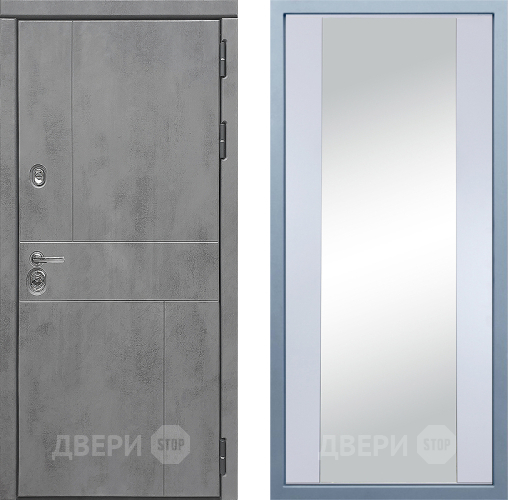 Дверь Дива МД-48 Д-15 Зеркало Белый в Электрогорске