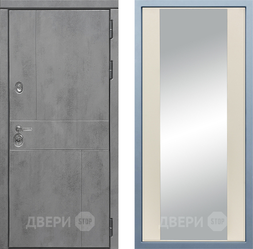 Входная металлическая Дверь Дива МД-48 Д-15 Зеркало Шампань в Электрогорске