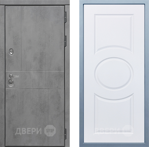 Входная металлическая Дверь Дива МД-48 М-30 Белый в Электрогорске