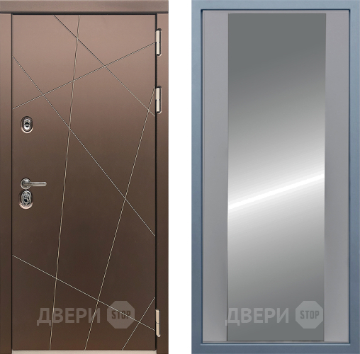Входная металлическая Дверь Дива МД-50 Д-15 Зеркало Силк Маус в Электрогорске