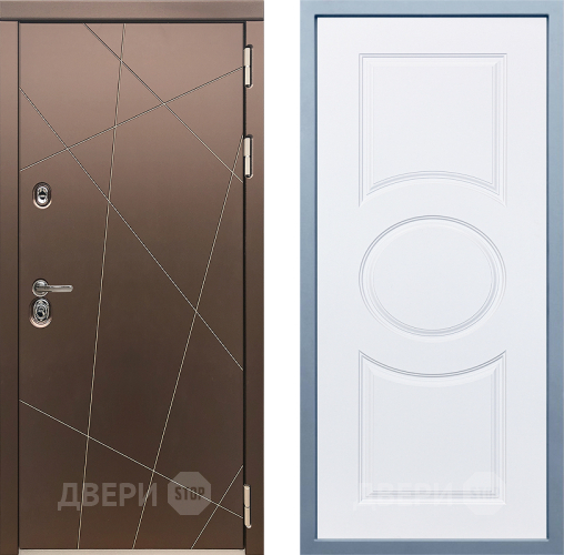 Входная металлическая Дверь Дива МД-50 Д-8 Белый в Электрогорске