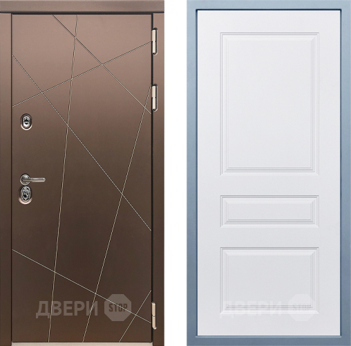 Входная металлическая Дверь Дива МД-50 Д-13 Белый в Электрогорске