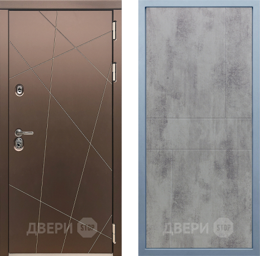 Входная металлическая Дверь Дива МД-50 М-1 Бетон темный в Электрогорске