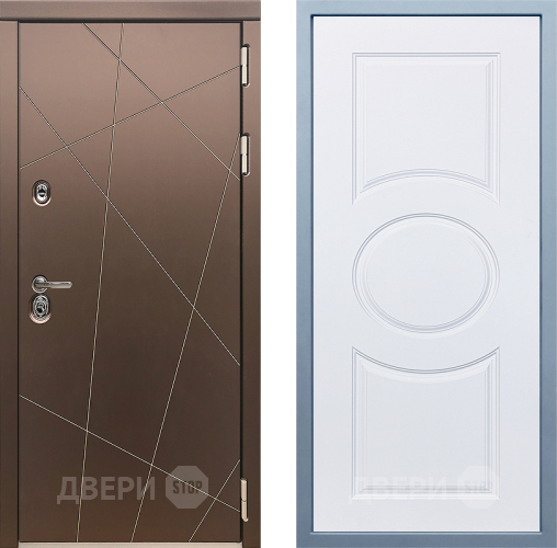 Входная металлическая Дверь Дива МД-50 М-30 Белый в Электрогорске