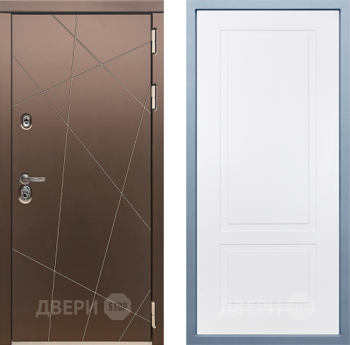 Входная металлическая Дверь Дива МД-50 Н-7 Белый в Электрогорске