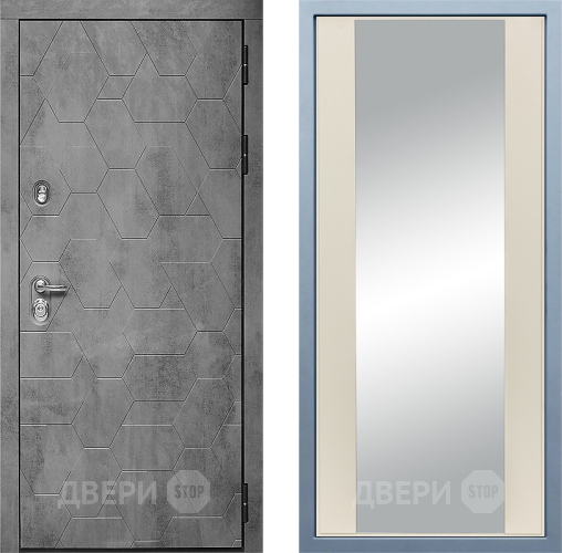 Входная металлическая Дверь Дива МД-51 Д-15 Зеркало Шампань в Электрогорске