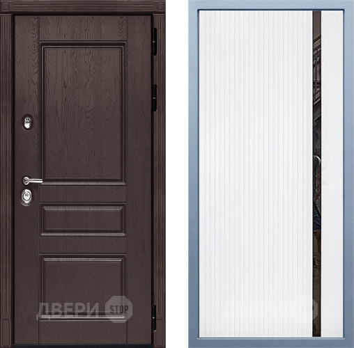 Входная металлическая Дверь Дива МД-90 МХ-46 Белый матовый в Электрогорске