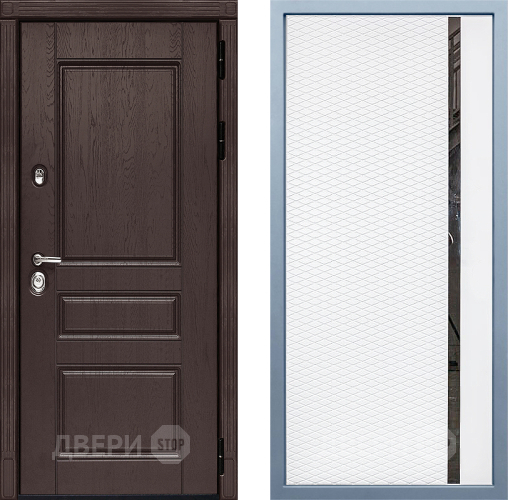Входная металлическая Дверь Дива МД-90 МХ-47 Белый матовый в Электрогорске