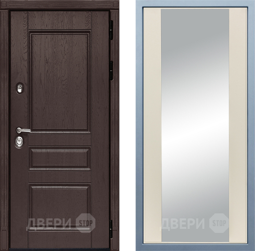 Входная металлическая Дверь Дива МД-90 Д-15 Зеркало Шампань в Электрогорске