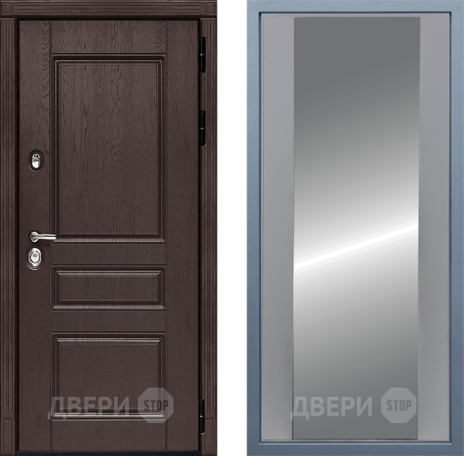 Входная металлическая Дверь Дива МД-90 Д-15 Зеркало Силк Маус в Электрогорске