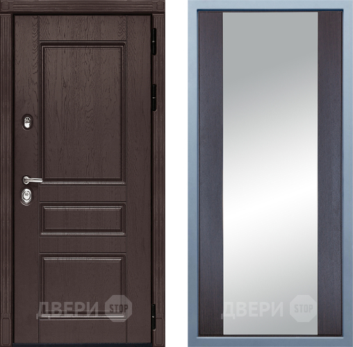 Входная металлическая Дверь Дива МД-90 Д-15 Зеркало Венге в Электрогорске