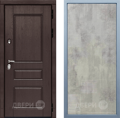 Входная металлическая Дверь Дива МД-90 Д-4 Бетон темный в Электрогорске