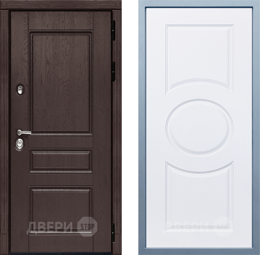 Входная металлическая Дверь Дива МД-90 Д-8 Белый в Электрогорске
