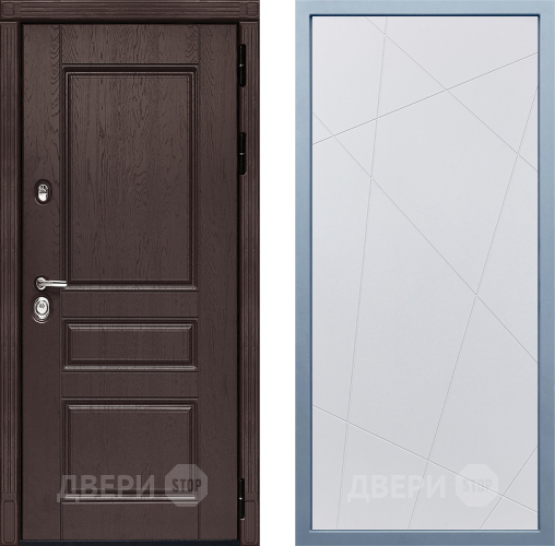 Входная металлическая Дверь Дива МД-90 Д-11 Белый в Электрогорске