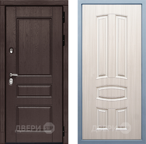 Входная металлическая Дверь Дива МД-90 М-3 Сандал белый в Электрогорске