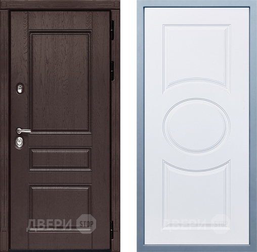 Входная металлическая Дверь Дива МД-90 М-30 Белый в Электрогорске