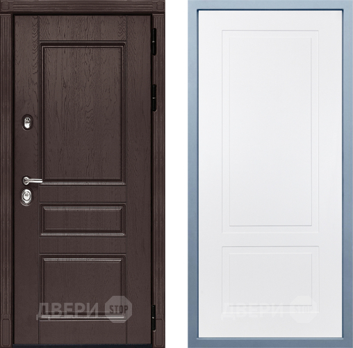 Входная металлическая Дверь Дива МД-90 Н-7 Белый в Электрогорске