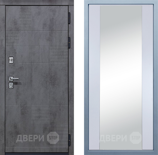 Дверь Дива МД-35 Д-15 Зеркало Белый в Электрогорске