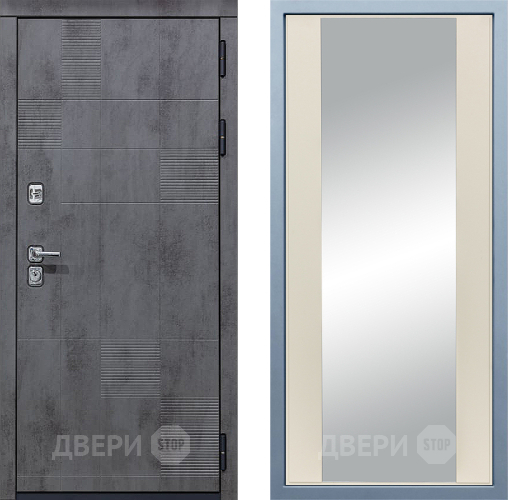 Входная металлическая Дверь Дива МД-35 Д-15 Зеркало Шампань в Электрогорске