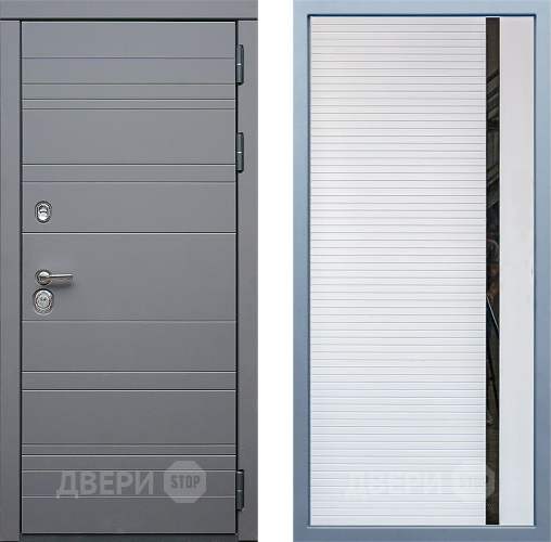 Входная металлическая Дверь Дива МД-39 МХ-45 Белый матовый в Электрогорске