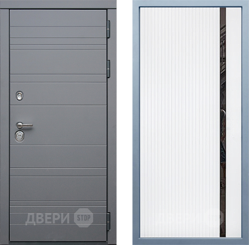 Входная металлическая Дверь Дива МД-39 МХ-46 Белый матовый в Электрогорске