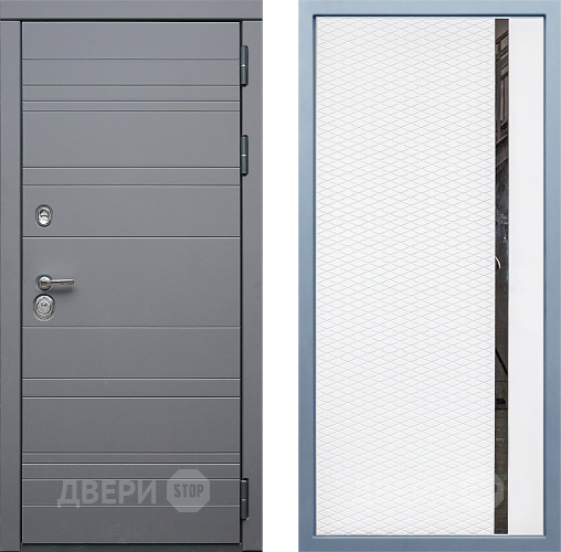 Входная металлическая Дверь Дива МД-39 МХ-47 Белый матовый в Электрогорске