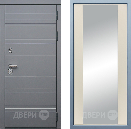 Входная металлическая Дверь Дива МД-39 Д-15 Зеркало Шампань в Электрогорске