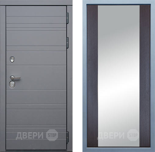 Входная металлическая Дверь Дива МД-39 Д-15 Зеркало Венге в Электрогорске