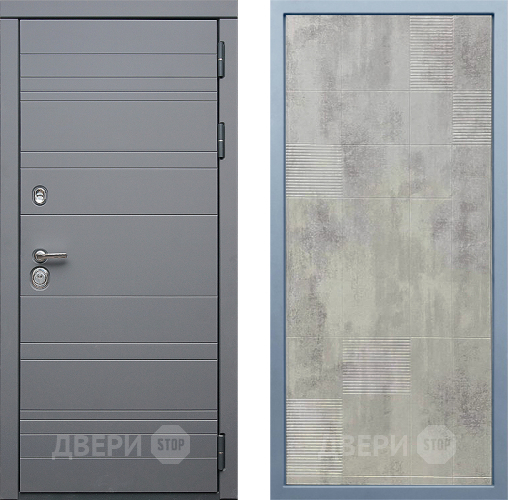 Входная металлическая Дверь Дива МД-39 Д-4 Бетон темный в Электрогорске