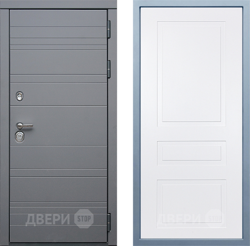 Входная металлическая Дверь Дива МД-39 Н-13 Белый в Электрогорске