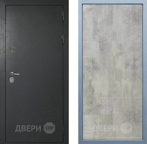 Входная металлическая Дверь Дива МД-40 Титан Д-4 Бетон темный в Электрогорске
